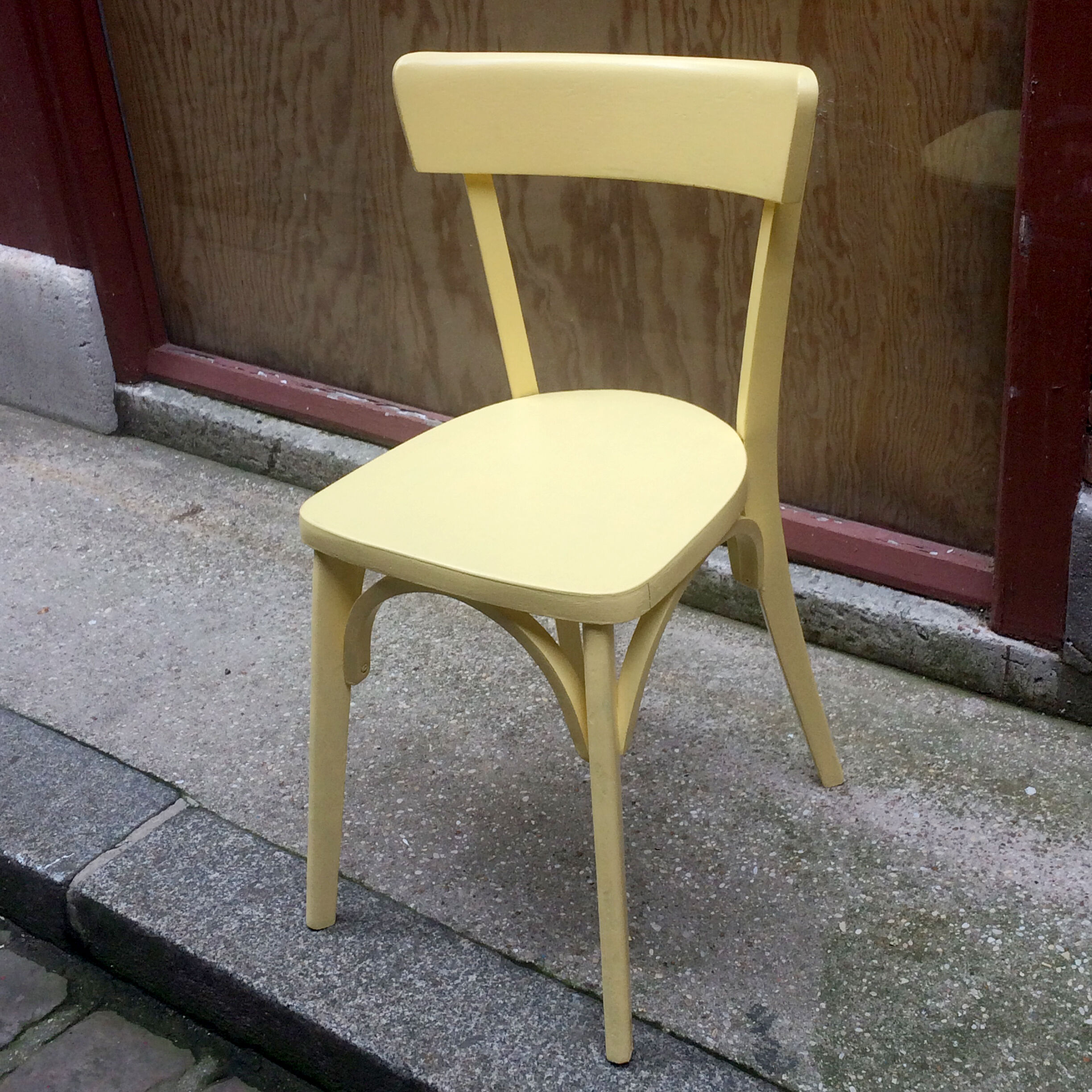 Two freshly repainted Luterma chairs
