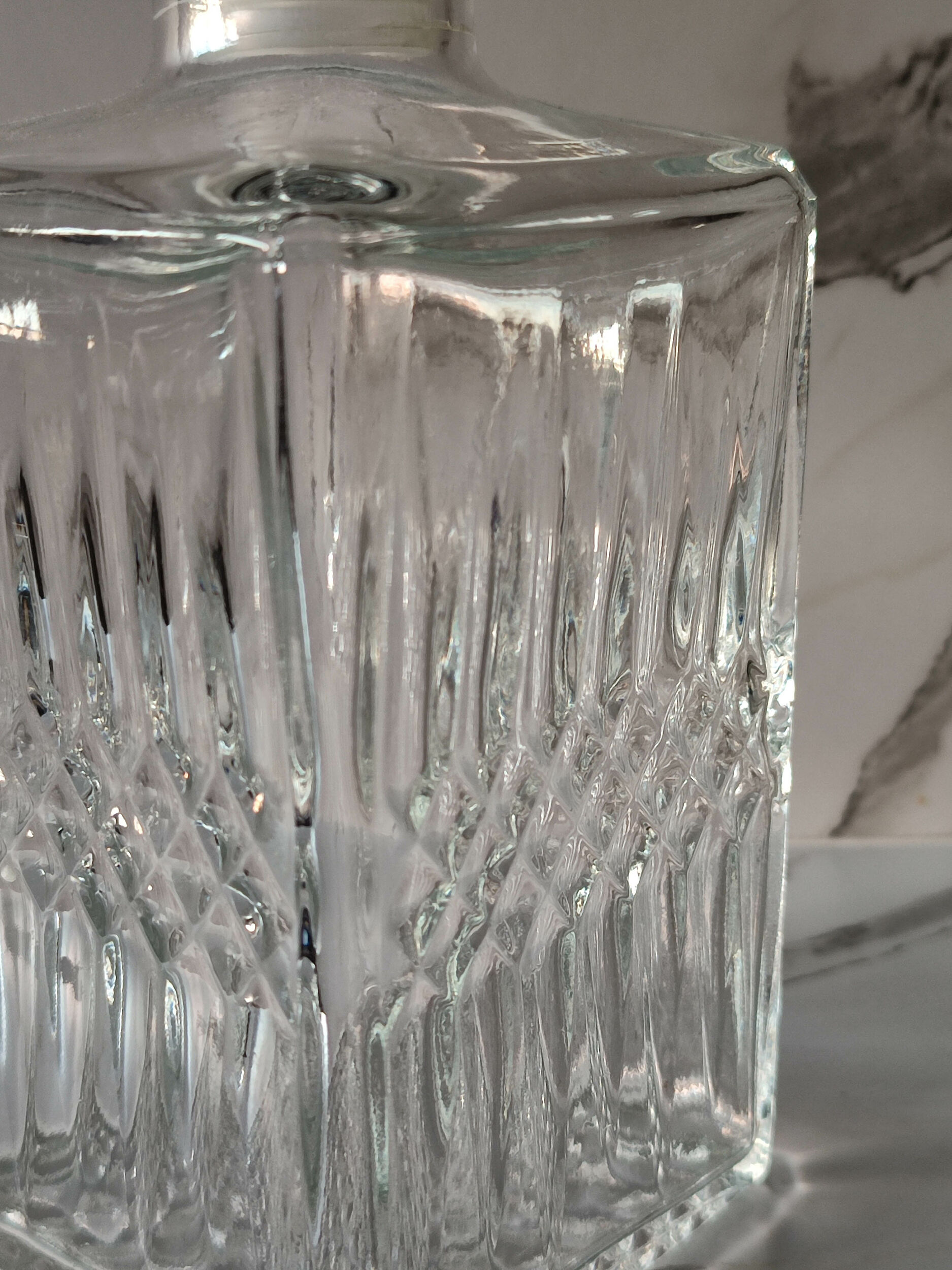 Cut glass whisky decanter