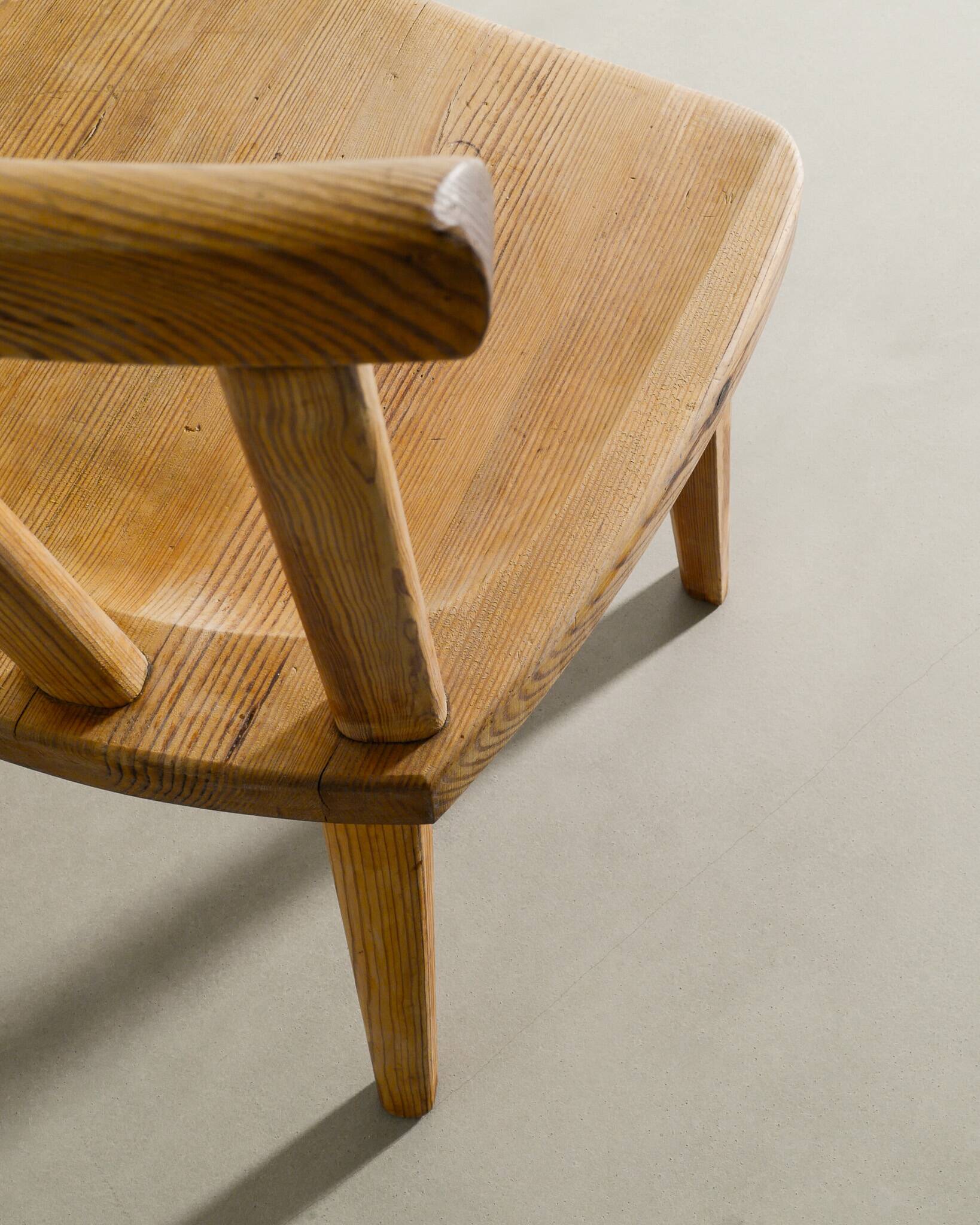 Swedish Modern Wooden Axel Einar Hjorth "Utö" Dining Chair in Pine, 1930s