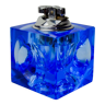 Magnifying lighter by Antonio Imperatore, blue murano glass, Italy, 1970