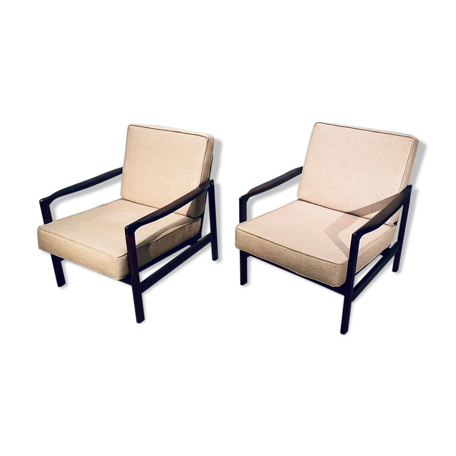 Paire de fauteuils  Z. Bàczyk millésime 60'