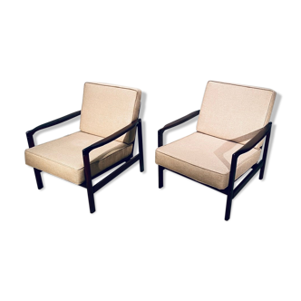 Paire de fauteuils  Z. Bàczyk millésime 60'