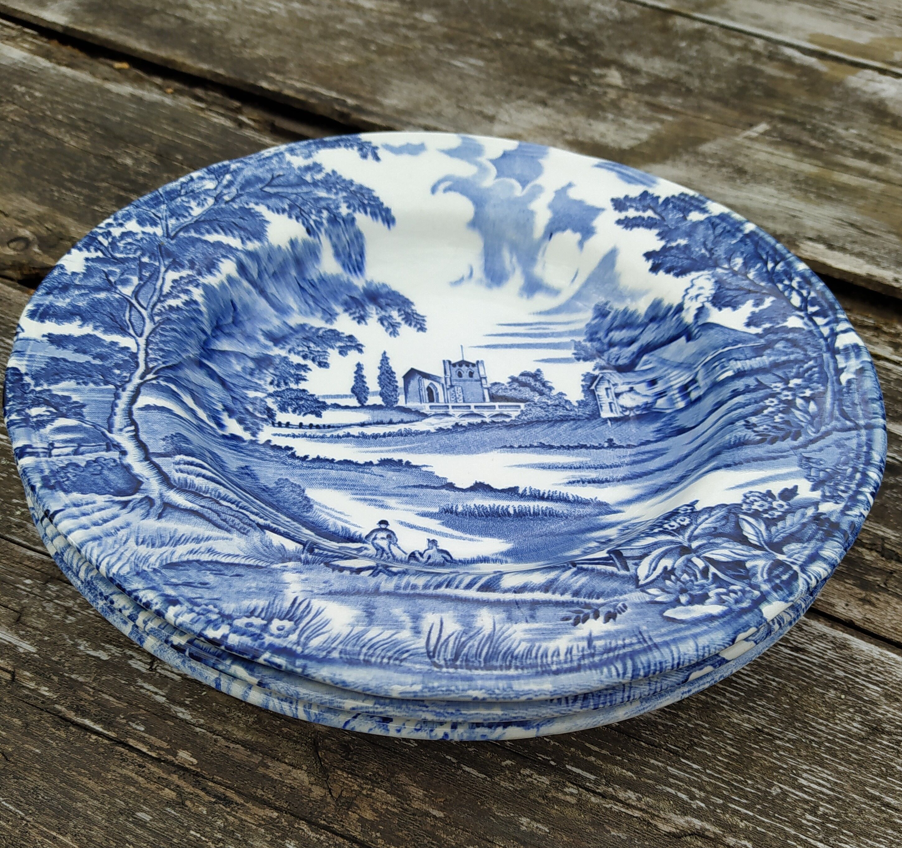 Lot de 3 assiettes creuses Lunéville