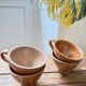 Lot de 4 tasses en grès – esprit artisanal