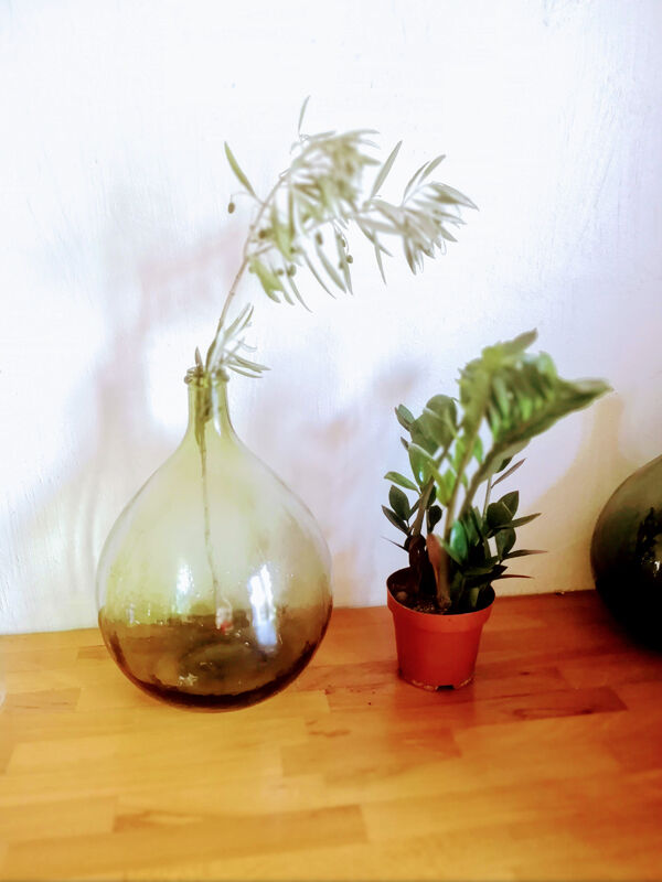 Demijohn green 8 liters