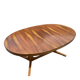 Oval table Baumann, two extensions, rosewood top.