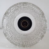 Chrome and glass ceiling light