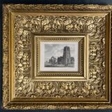 Pair of important English engravings in gilded frames, 19th century