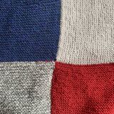 Plaid patchwork en laine