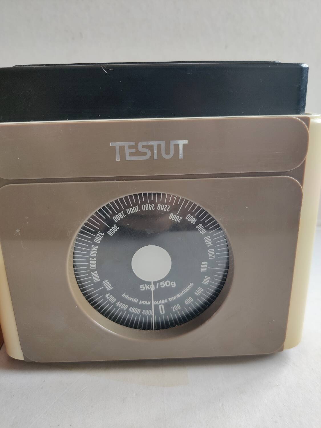 Beige testut scale 5 kg 70's