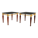 Pair of tables with crystal glass spiegel parsol, germany, 1970