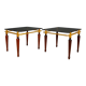 Pair of tables with crystal glass spiegel parsol, germany, 1970