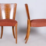 Set of Four Original ArtDeco Beech Chairs, Halabala, UP Zavody, Czechia, 1940s
