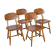 Series of 4 Scandinavian chairs from Nesto 1960