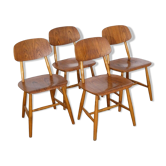 Series of 4 Scandinavian chairs from Nesto 1960