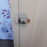 Antique workshop storage cabinet with one door