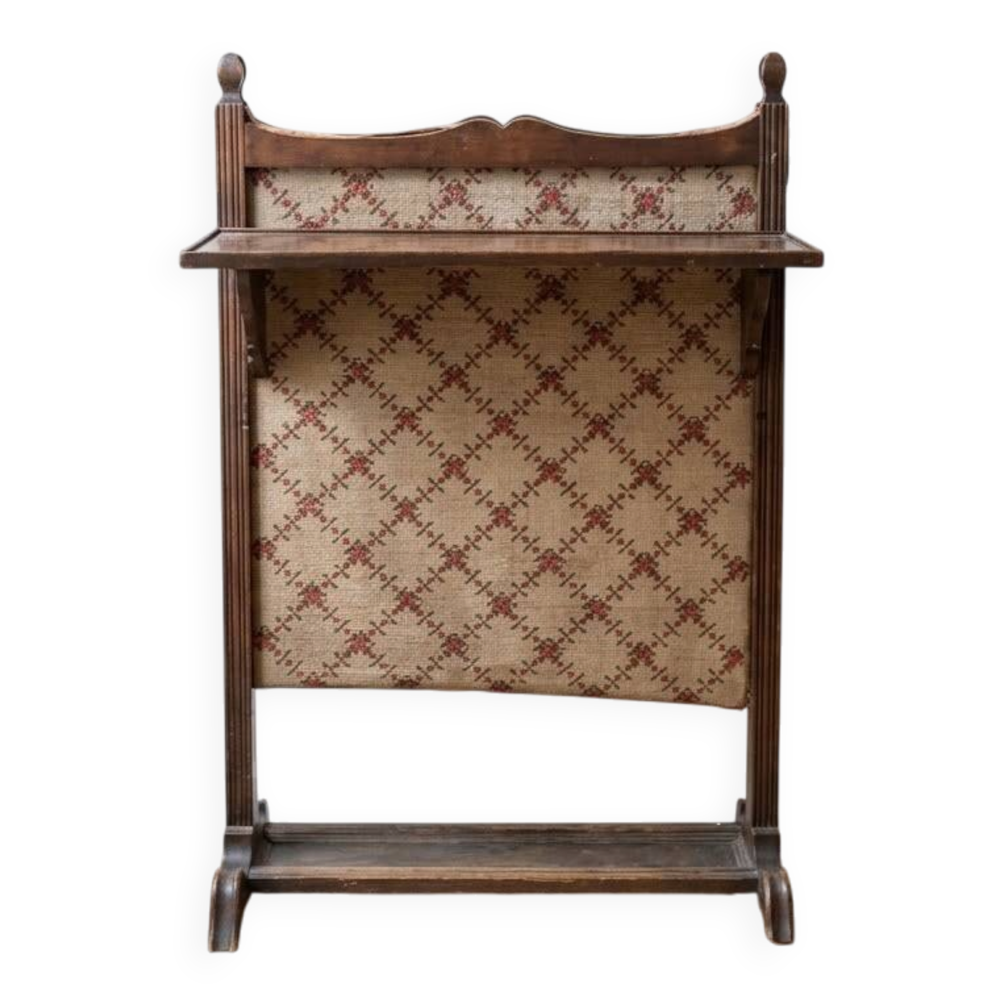 Old wooden fireplace