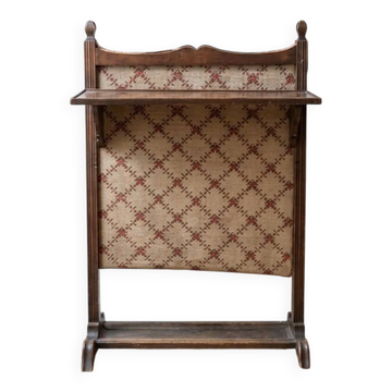 Old wooden fireplace