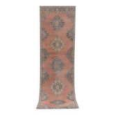 Vintage Turkish hallway rug 115x381 cm