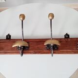 Old coat rack in solid brass