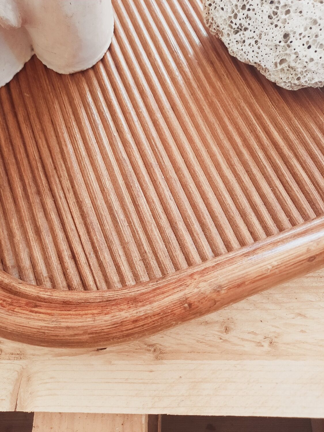 Large wooden tray