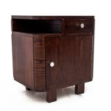 Pair of art deco bedside tables, Poland, 1950s, renovated