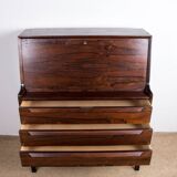 Secretary desk, Danish Rosewood by Arne Wahl Iversen for Branderup Mobelfabrik 1960.