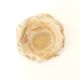 Ashtray in beige yellow veined marble from Mexico
