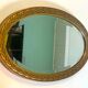 Miroir artd éco ovale doré 60 x 36 cm