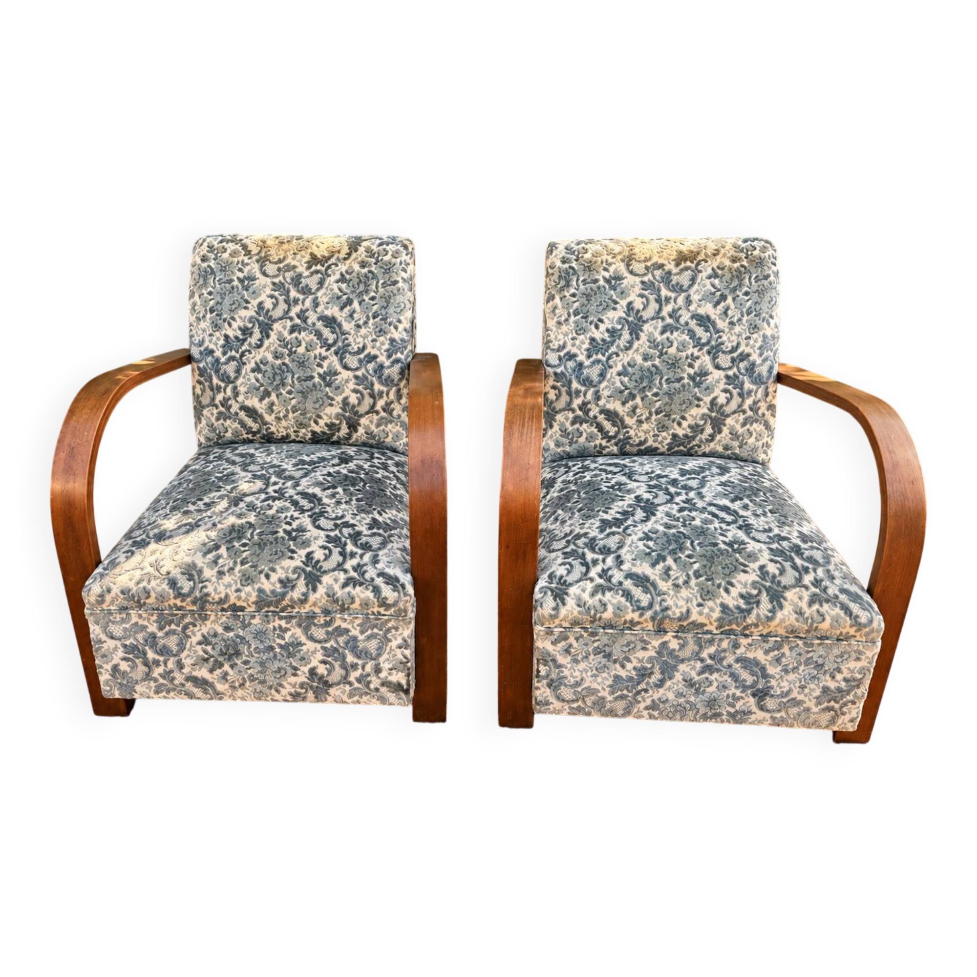 2 fauteuils style Art déco, années 50
