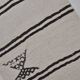 Tapis Kilim ancien en chanvre blanc vintage sku3885