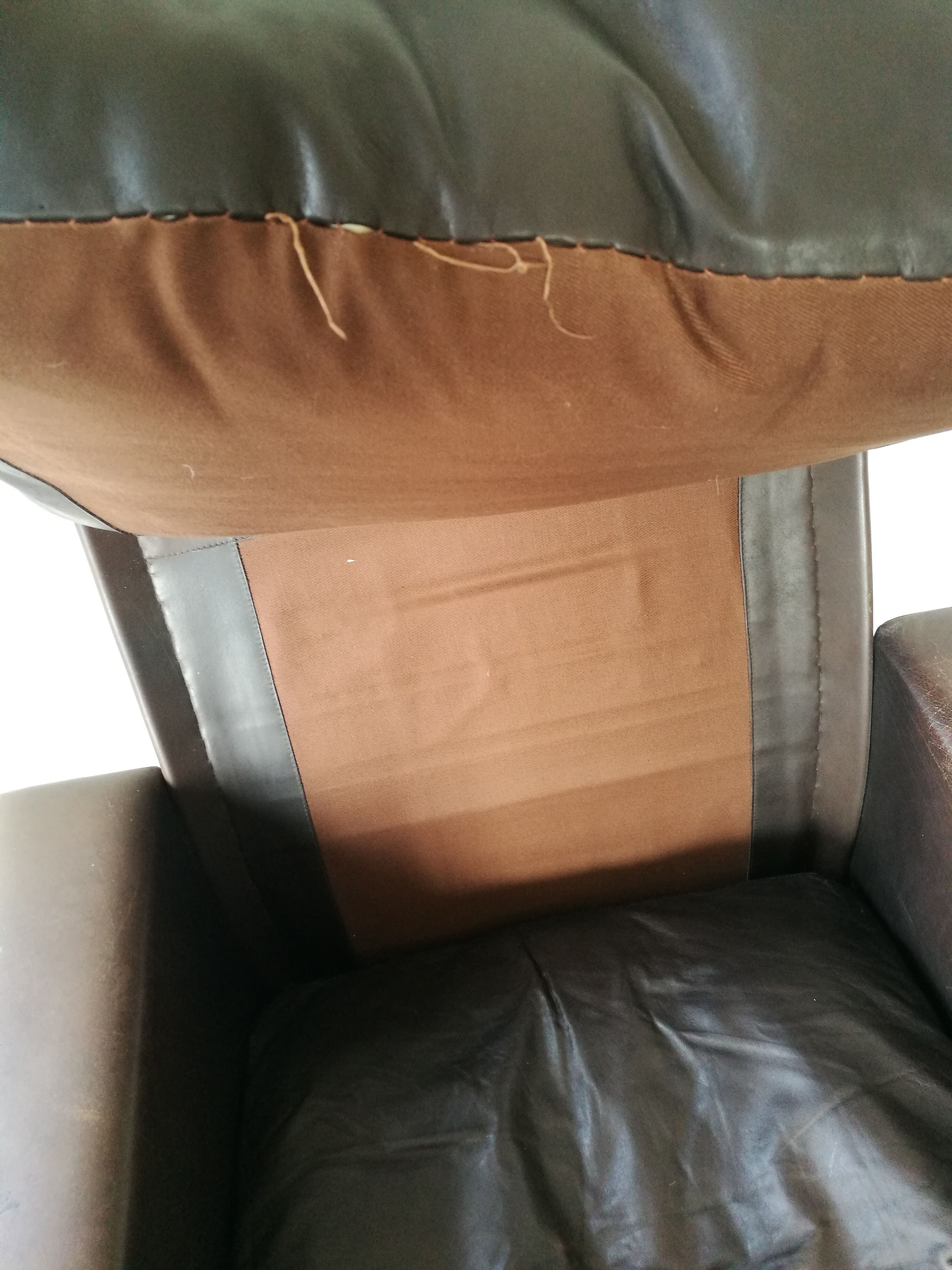 Leather armchair design 1980