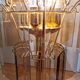 Vintage Smoked Glass Desk Lamp: EGLO Leuchten, 1980s Austrian Gold Table Li