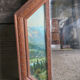 Mirror frame wood alpine alpine meadow forest 61x45cm