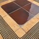 Ceramic coffee table signed Roger Capron and wood, Mambo model of the 1970s
