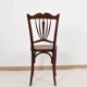 Old cane bistro chair, stamped fischel
