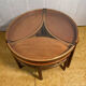 Mid century retro vintage teak trinity coffee table by nathan 1960.