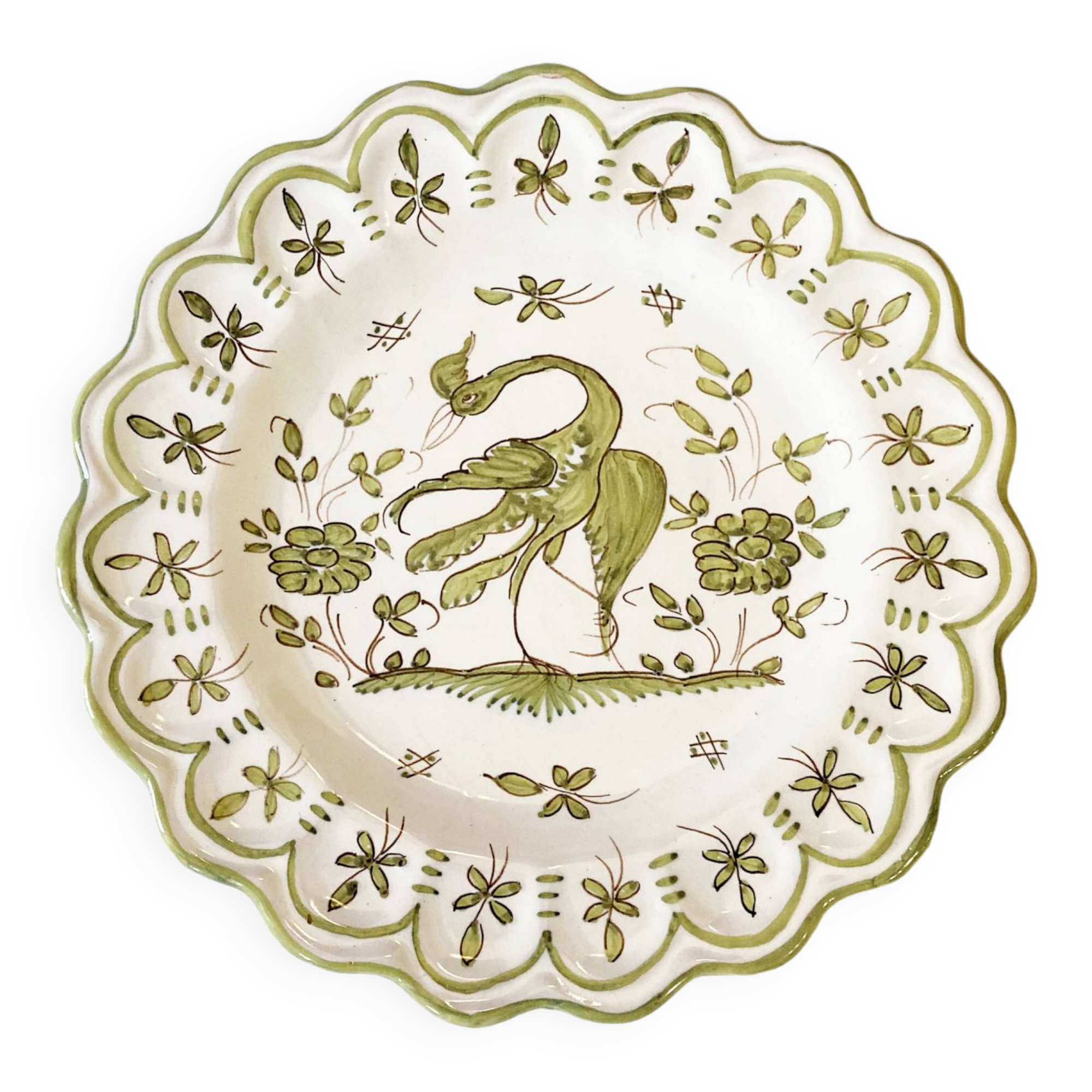 Decorative plate, Martres-Tolosane earthenware