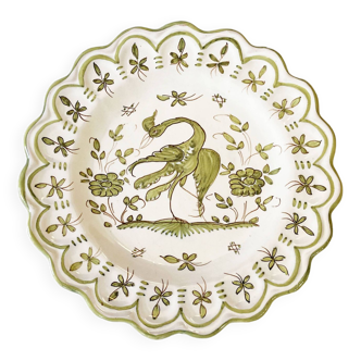 Assiette décorative, faïence de Martres-Tolosane