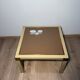 Metal and brass coffee table in ceramic by Nisco.