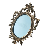 Old mirror gilded resin 29x19 cm