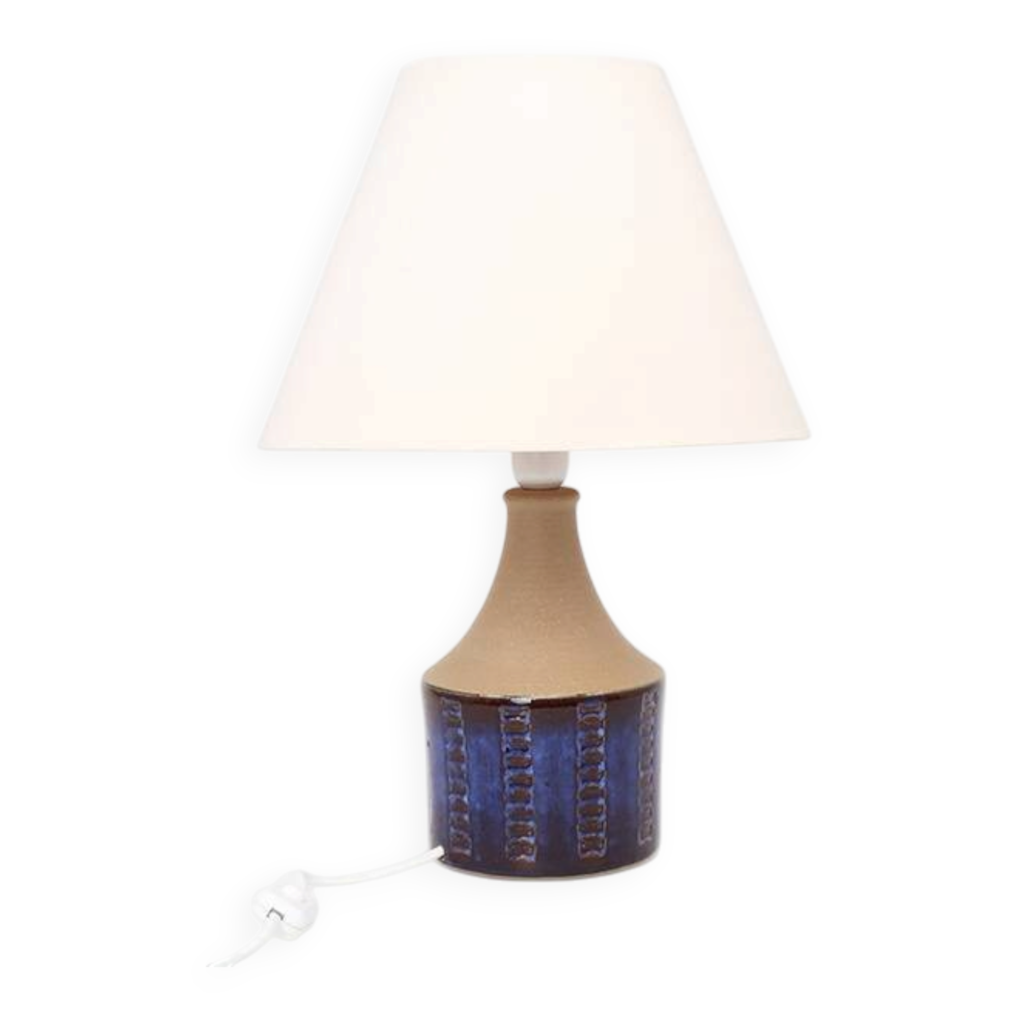 Søholm blue earthenware table lamp 3046