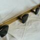 Pair of vintage metal coat racks