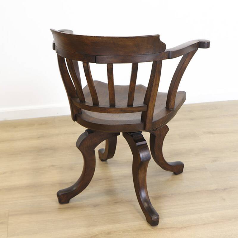 Antique english trapnell & gane office chair