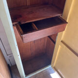 Old original green patina cabinet