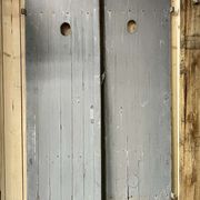 Pair of fir shutters from the early 20th century.