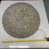 Plafonnier en verre de Murano en forme de fleur extra large par Archimede Seguso, années 1960.