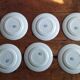 6 dessert plates ironstone J. Vieillard Bordeaux "Garland"