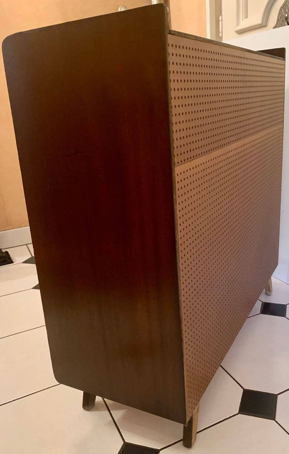 Vintage shoe cabinet feet compass