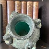 Terracotta amphora vase